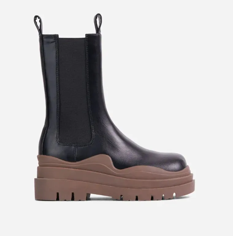 Chunky Sole Ankle Chelsea Biker Boots Energy