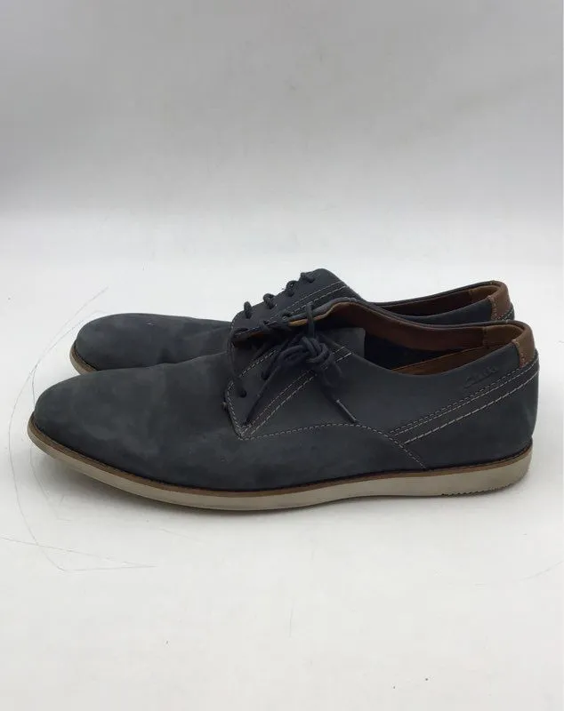 Clarks Men's 26114893 Blue Lace-Up Oxford Dress Shoes - Size 12