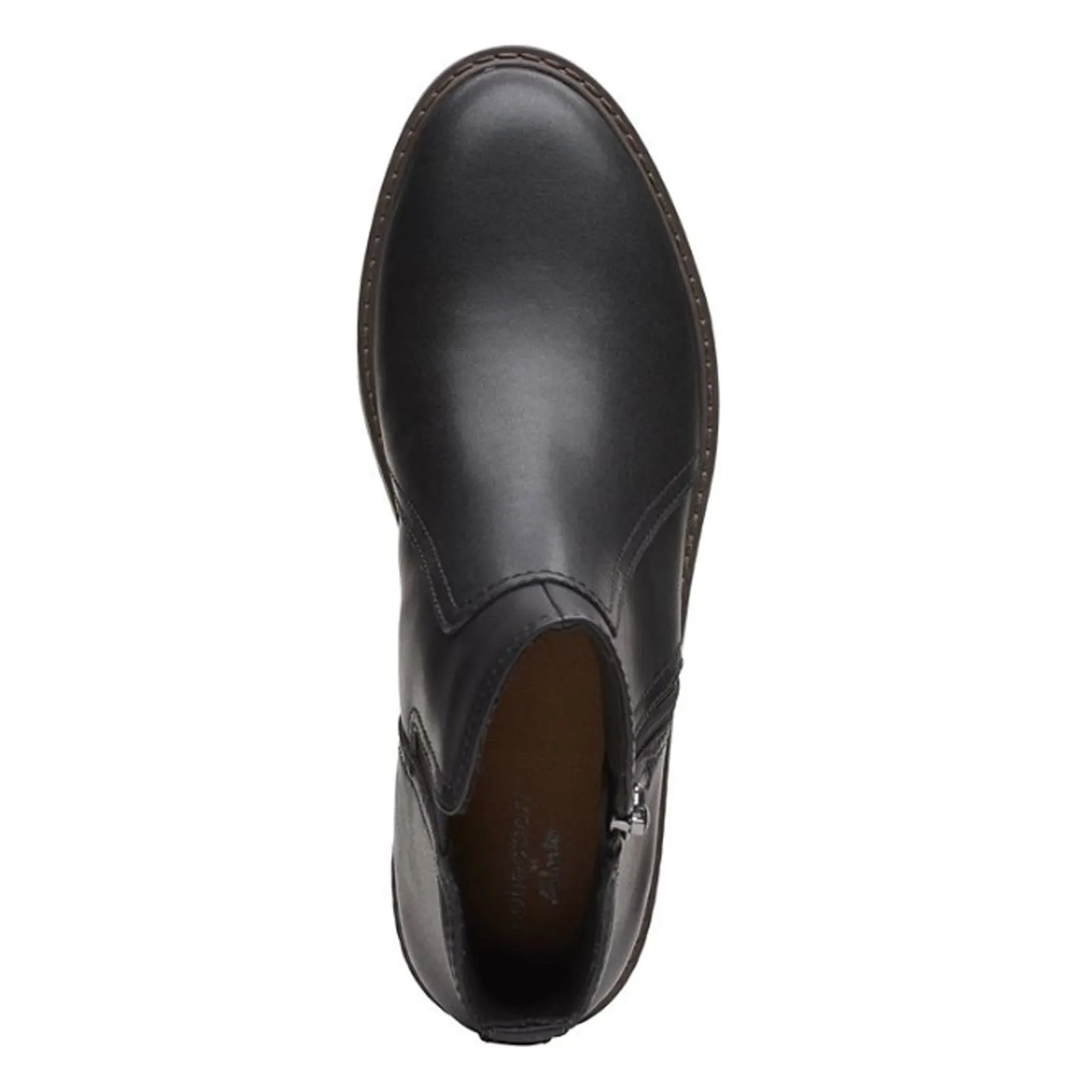 Clarks Women's Airabell Zip Smooth Boot Black 26167635