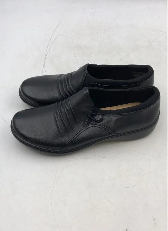 Clarks Women's Black Casual Slip-On Shoes - Size 6.5M