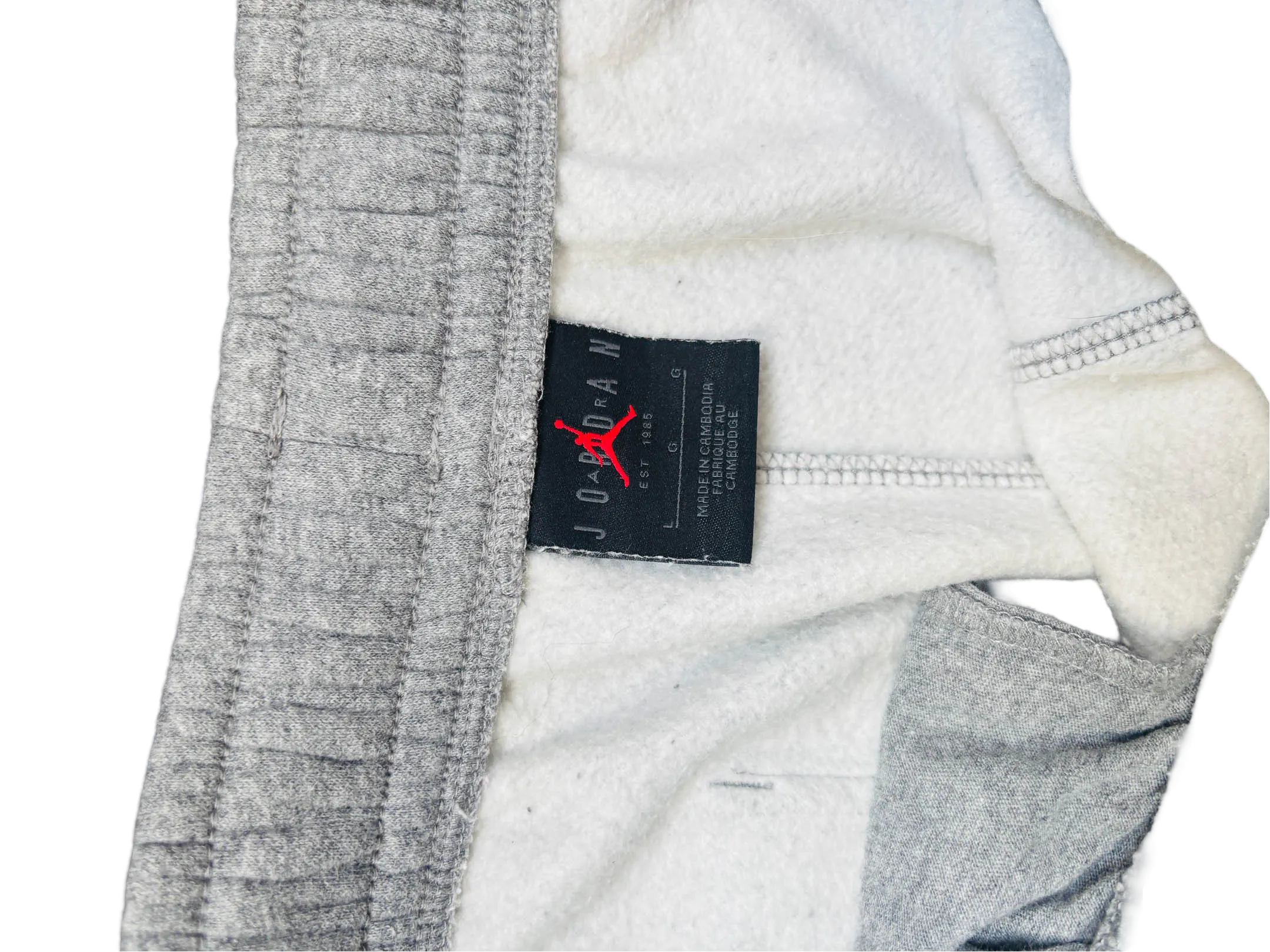 Cliche Vintage| Vintage grey embroidered jordan women's Large  track pant  W 28 l 27