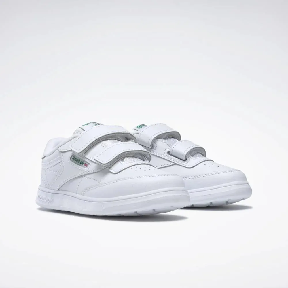 Club C Shoes Toddler (White   Glen Green   Vector Blue)