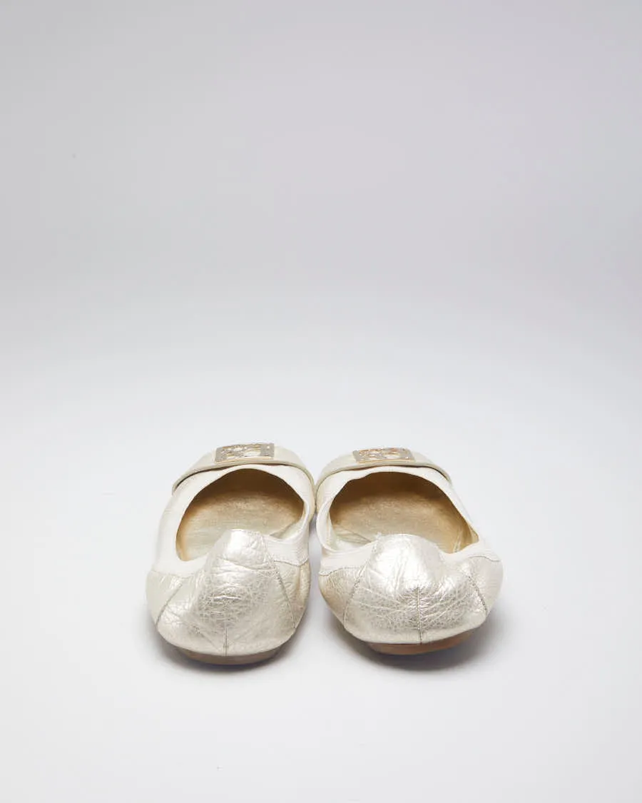 Coach Metallic Gold Ballet Flats - US 9.5