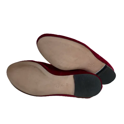 Cole Haan Red 'Sabrina' Velvet Loafers | Gently Used |