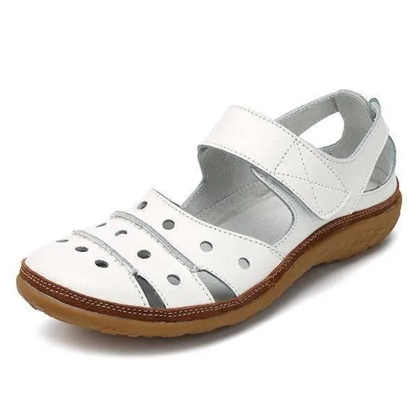 Comelyy Women's Hollow Hook Flat Sandals