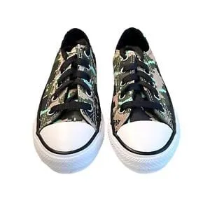 Converse All Star Kids Camouflage Low Top Shoes Size 13 Toddler
