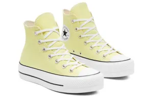 Converse Chuck Taylor All Star Platform Hi 570433C Women Light Citron Shoes C209
