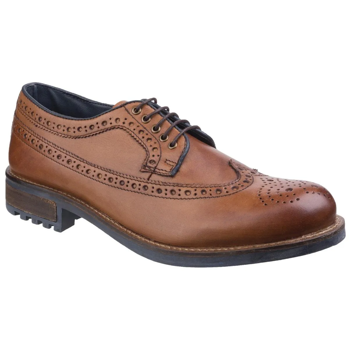 Cotswold Poplar Brogue Dress Shoe Tan