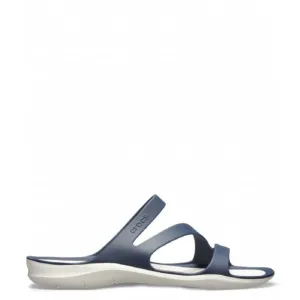 Crocs Swiftwater Sandals in Navy/White