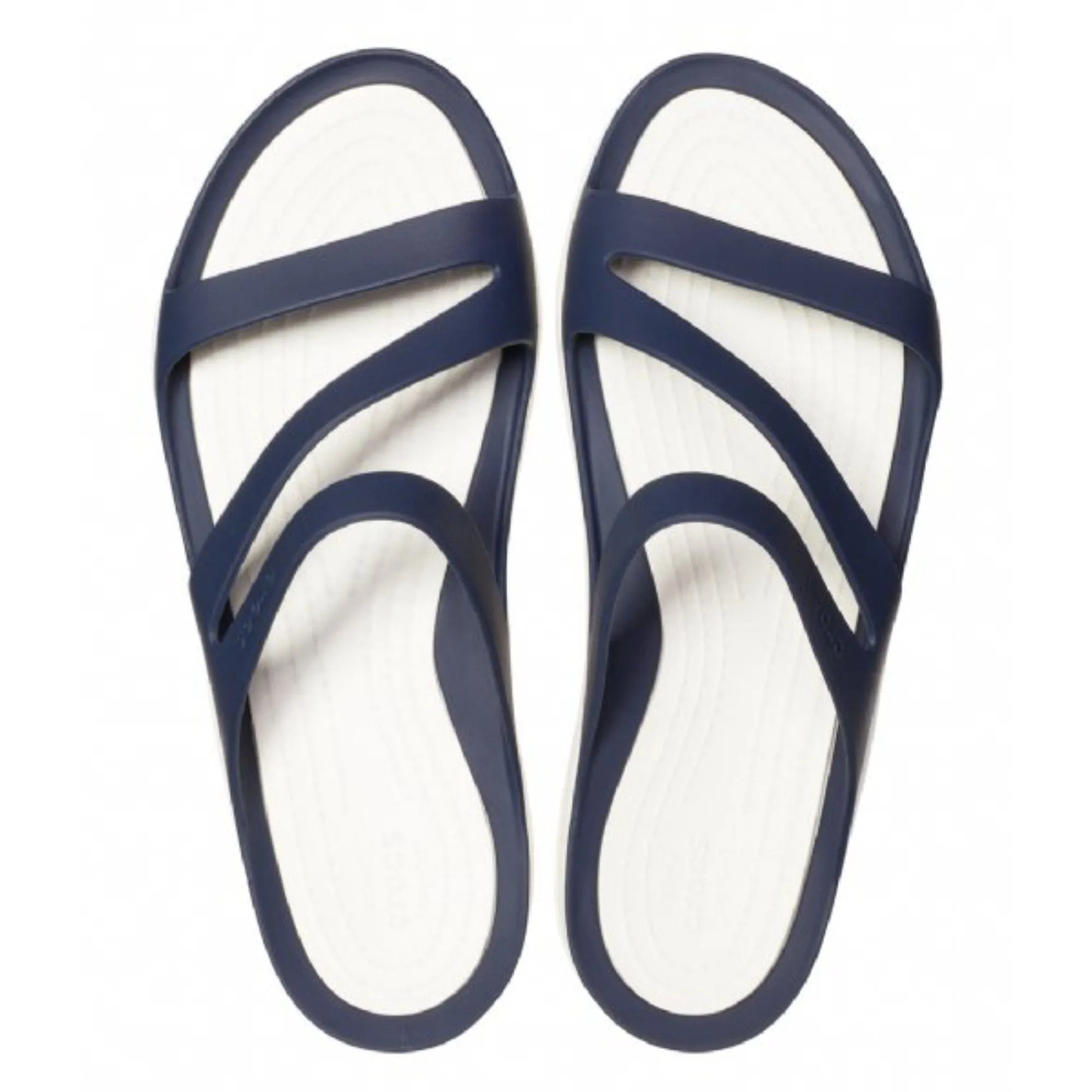 Crocs Swiftwater Sandals in Navy/White