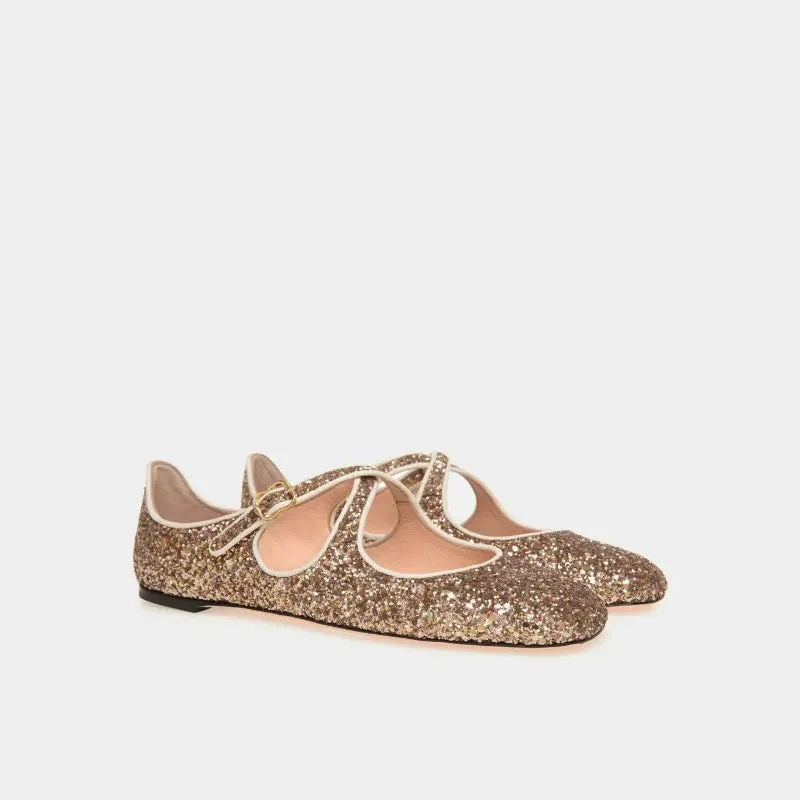 Cross Buckle Ballet Shoes