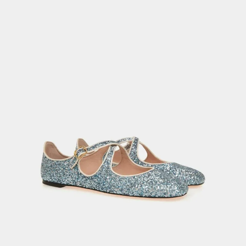 Cross Buckle Ballet Shoes