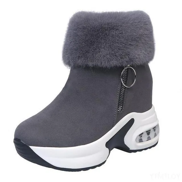 Cuzcare Orthopedic Boots For Women Arch Support Warm Fur Ankle Boots