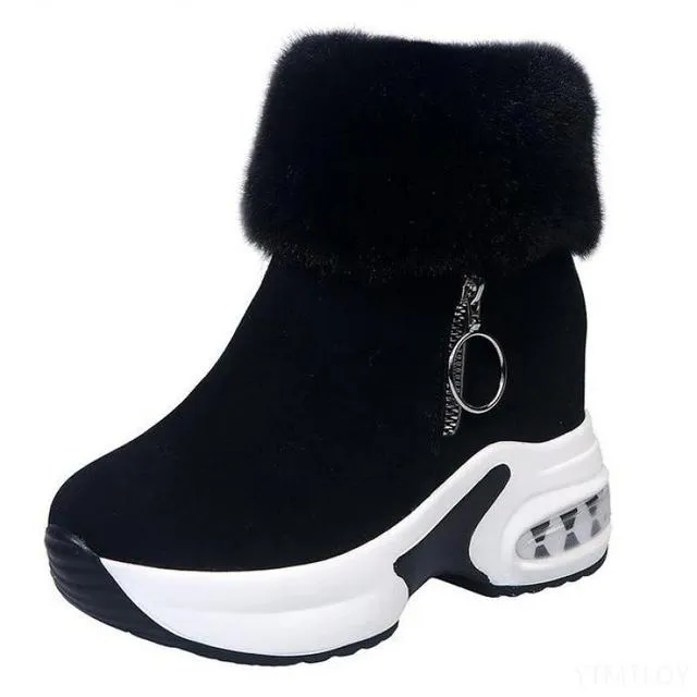 Cuzcare Orthopedic Boots For Women Arch Support Warm Fur Ankle Boots