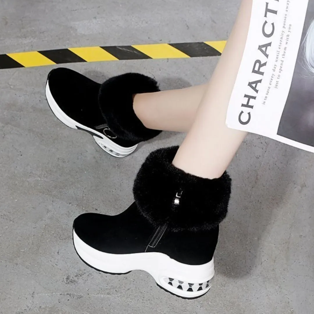 Cuzcare Orthopedic Boots For Women Arch Support Warm Fur Ankle Boots