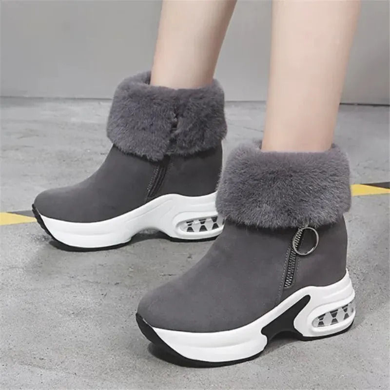 Cuzcare Orthopedic Boots For Women Arch Support Warm Fur Ankle Boots