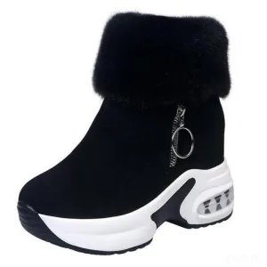 Cuzcare Orthopedic Boots For Women Arch Support Warm Fur Ankle Boots