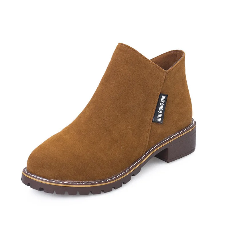 Cuzcare Orthopedic Women Ankle Boots Suede Warm Zipper NonSkid Fashion Designed