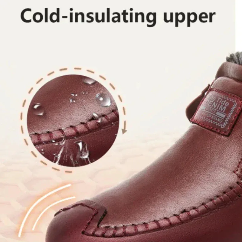 Cuzcare Orthopedic Women Boots Arch Support Warm Waterproof Ankle Boots