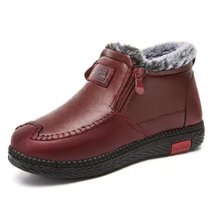 Cuzcare Orthopedic Women Boots Arch Support Warm Waterproof Ankle Boots