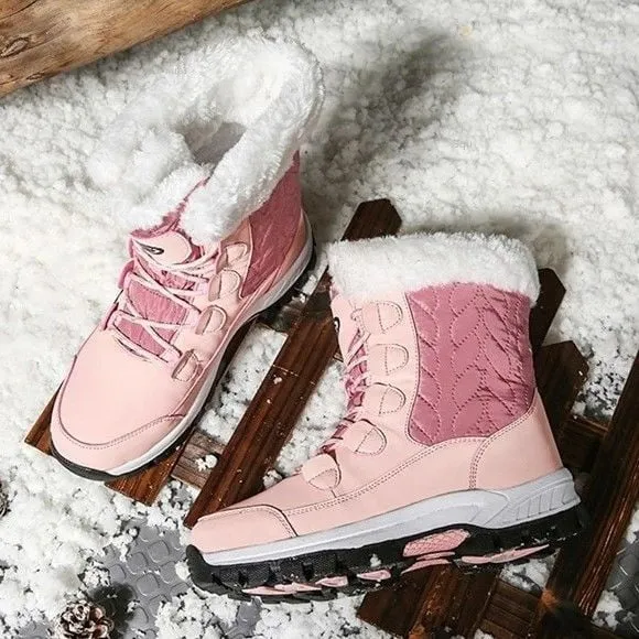 Cuzcare Snow Boots Women Winter Keep Warm Water-proof Shoes