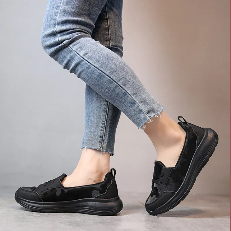Cuzcare Women Orthopedic Shoes Breathable Stylish Soft Sole Slip on Casual Loafers