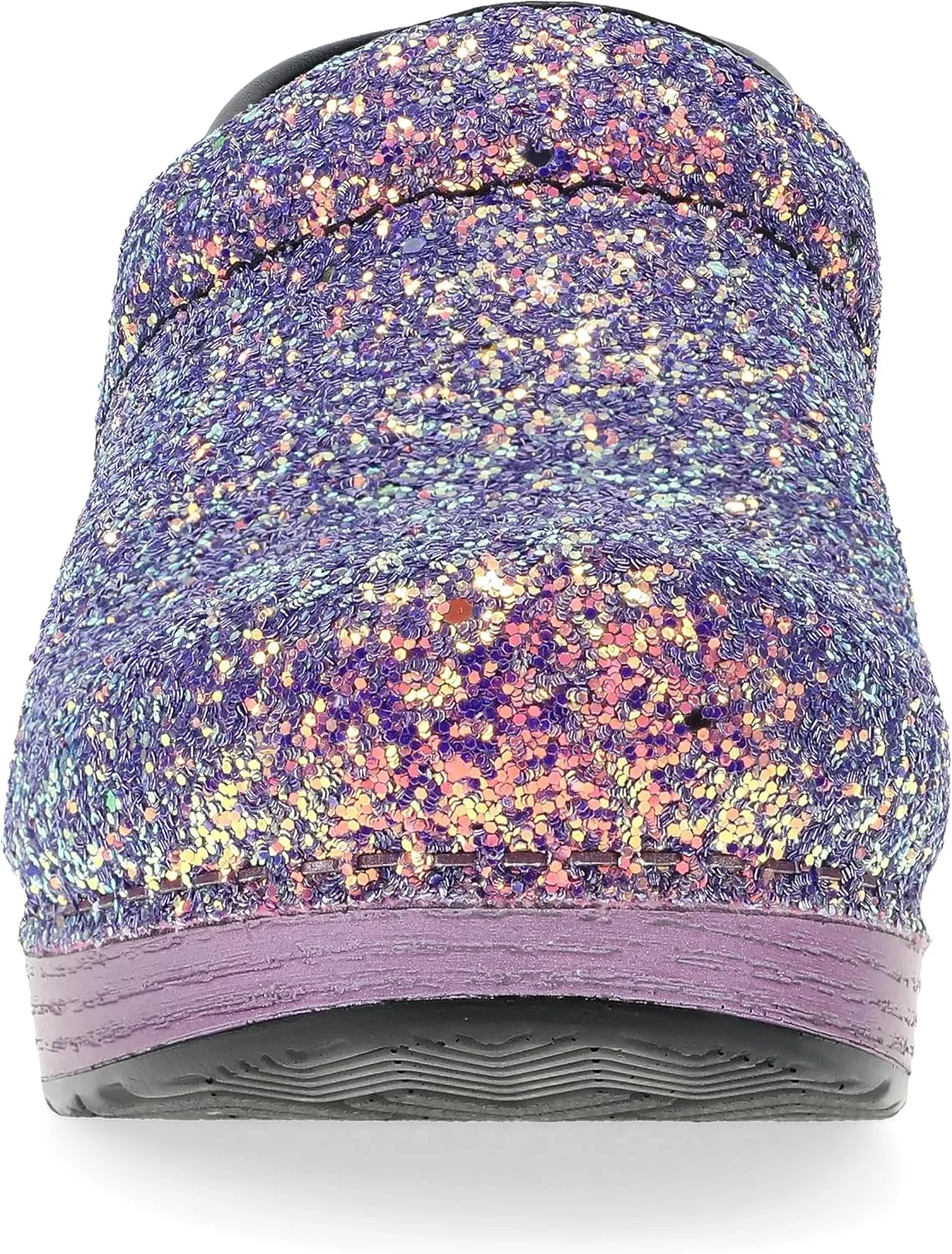 Dansko Professional Glitter Slip-On Clogs for Women - Rocker Sole and Arch Support for Comfort - Shiny and Stylish Glitter Uppers