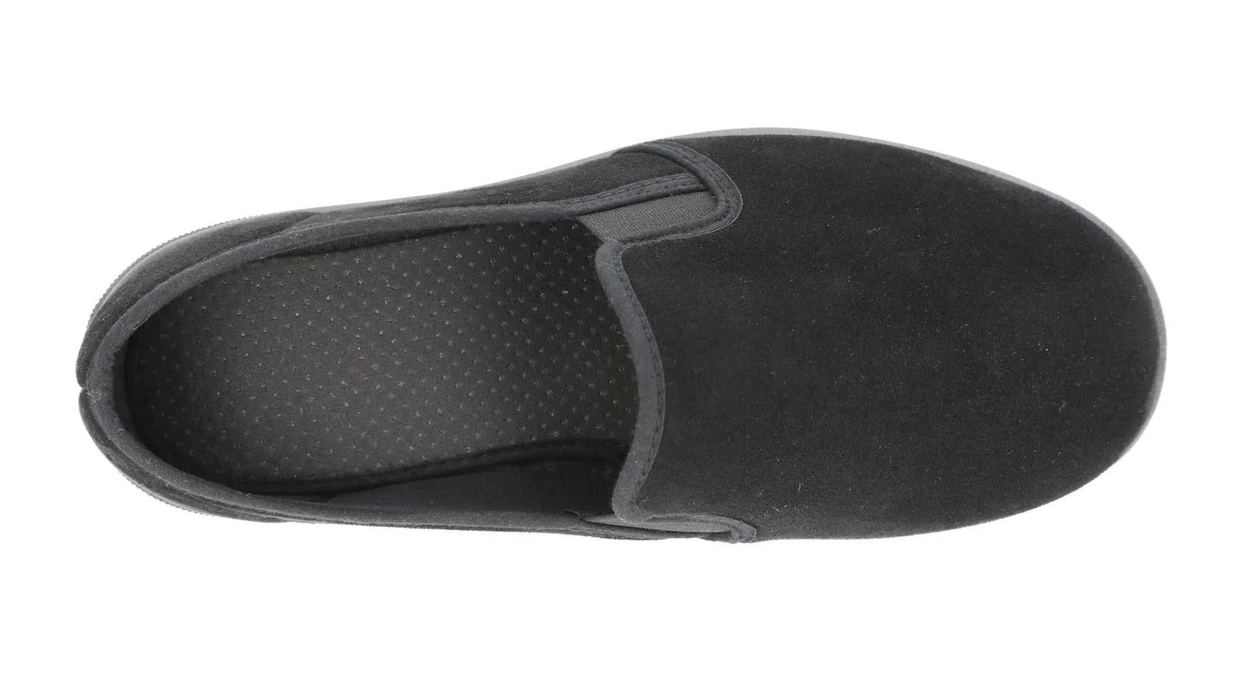 DB Shoes Men's 2V Fit Slip-On Classic Shoes in Black, Sizes 6 to 12
