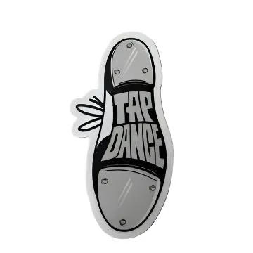 DC Tap Dance Shoe Decal TDS