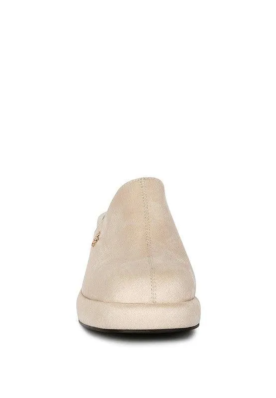 Delaunay Suede Heeled Mule Sandals