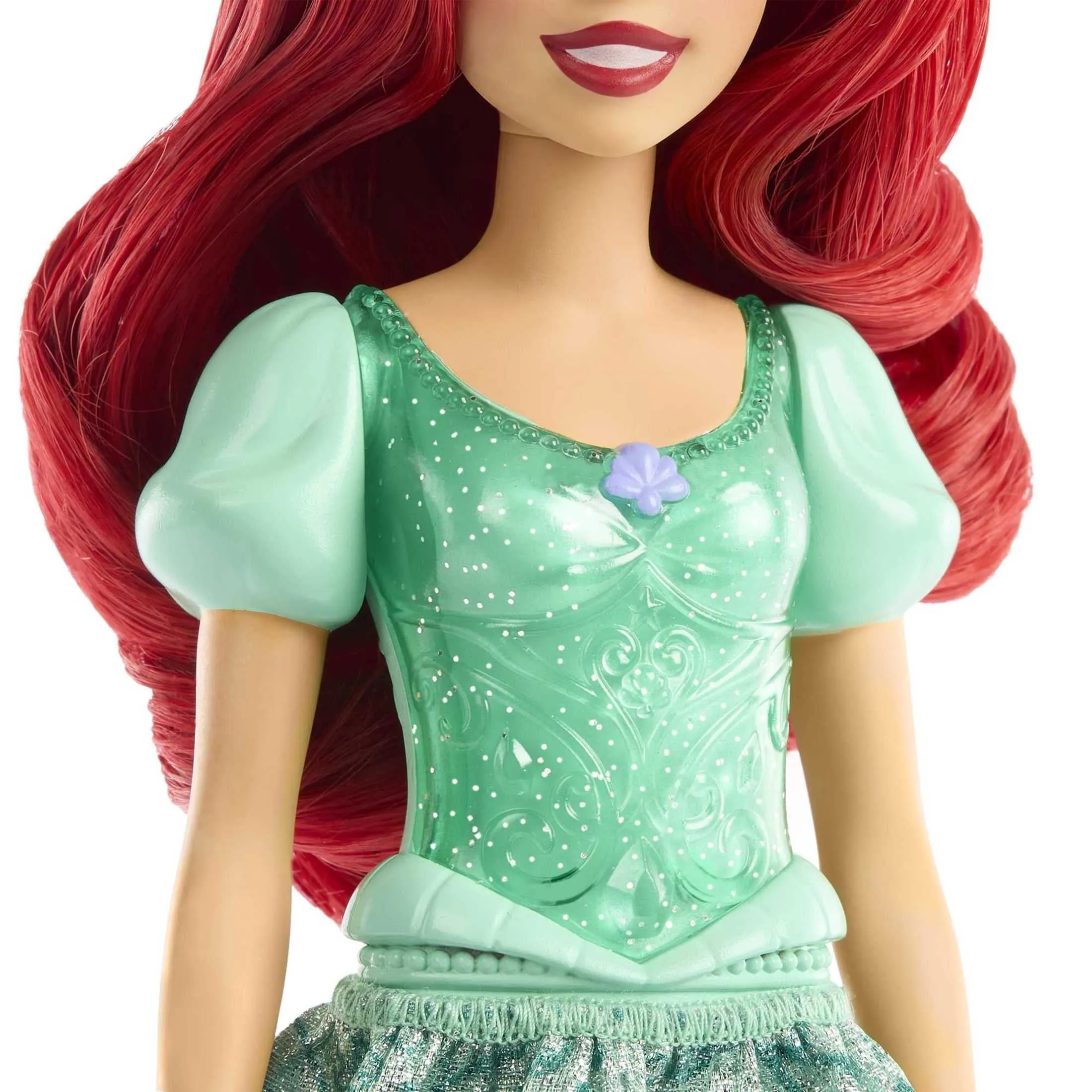 Disney Princess Ariel Fashion Doll with Red Hair, Blue Eyes & Tiara Accessory, Sparkling Look