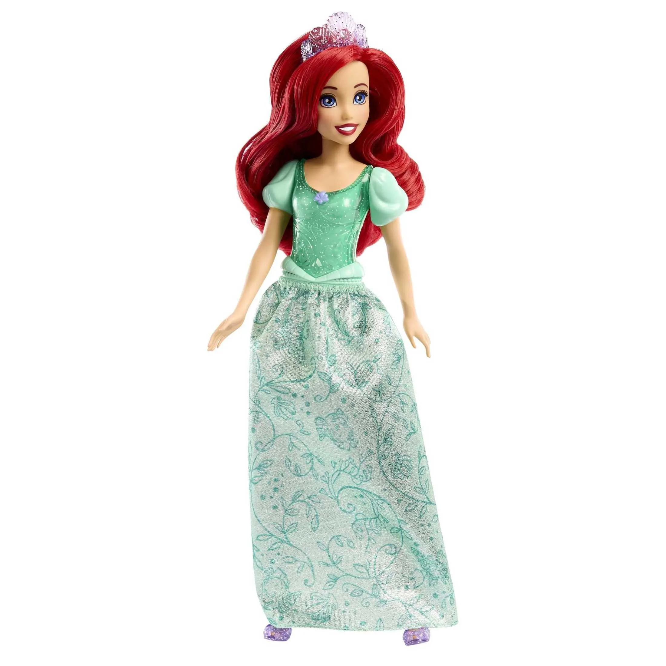 Disney Princess Ariel Fashion Doll with Red Hair, Blue Eyes & Tiara Accessory, Sparkling Look