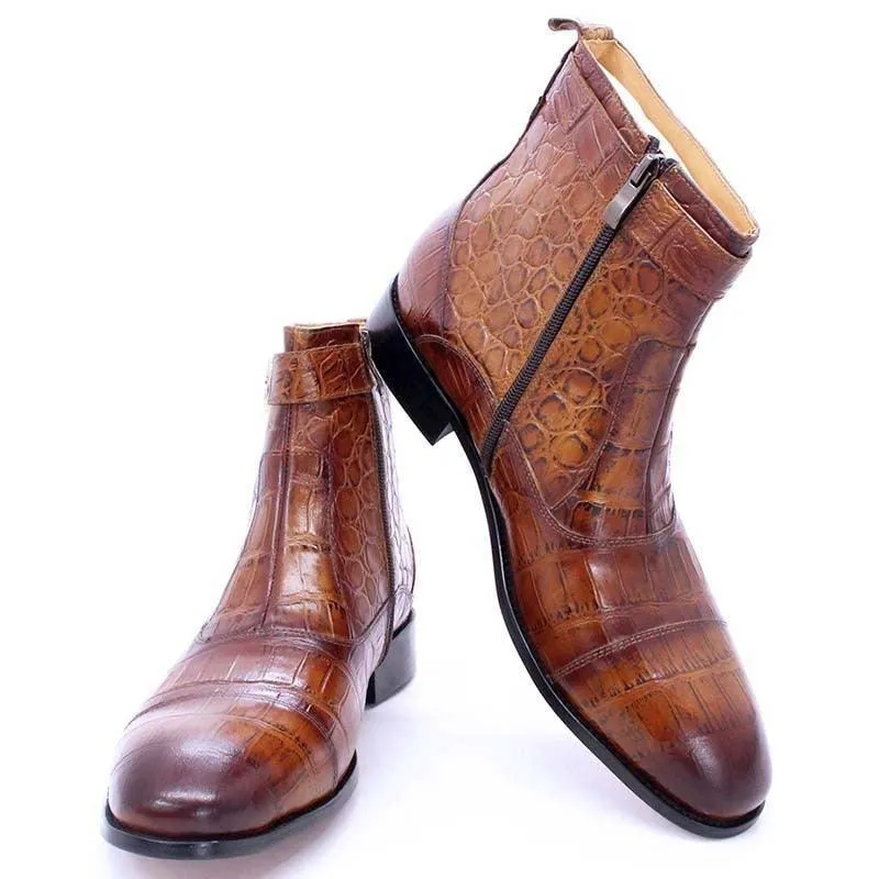 DW Men's Genuine Leather Cowboy Boots