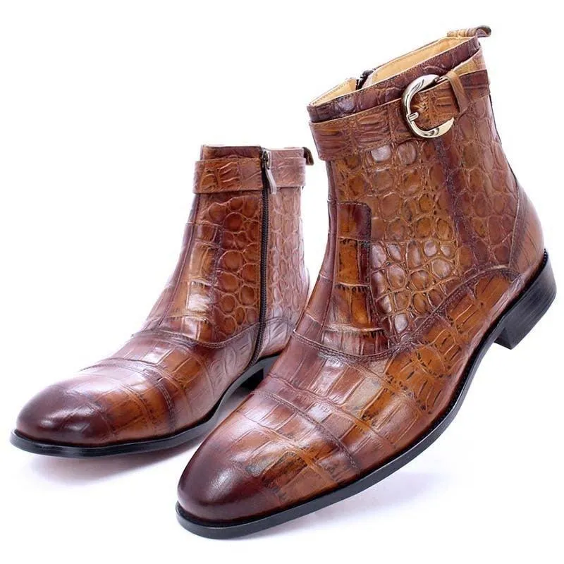 DW Men's Genuine Leather Cowboy Boots