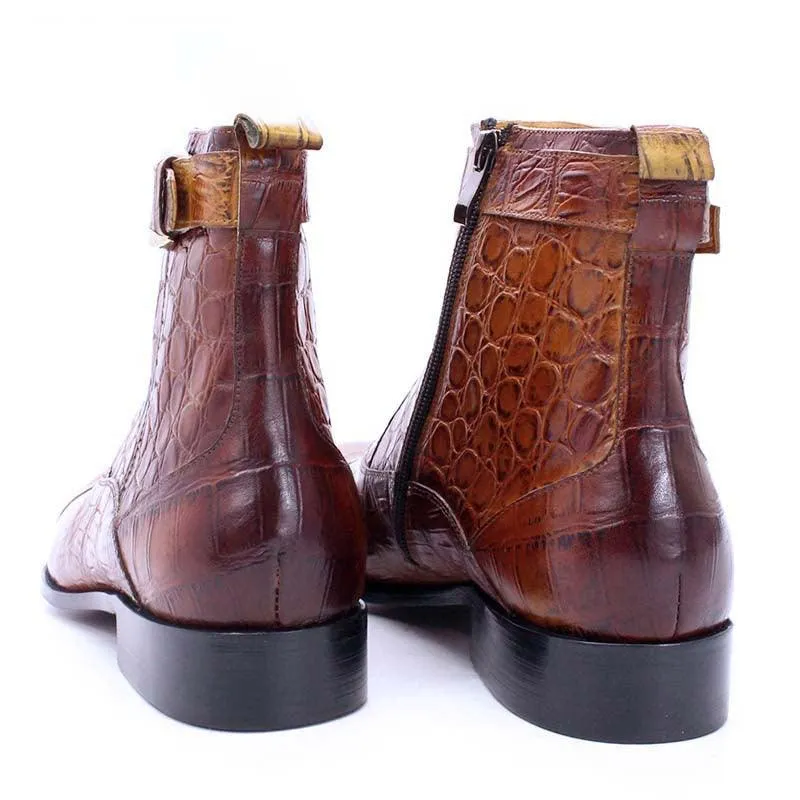 DW Men's Genuine Leather Cowboy Boots
