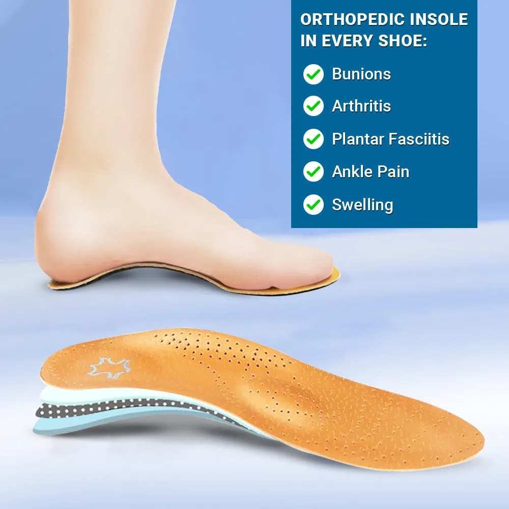 Dyavor Orthopedic Women Ankle Boots Arch Support Plush Warm Waterproof Wide Toe-box