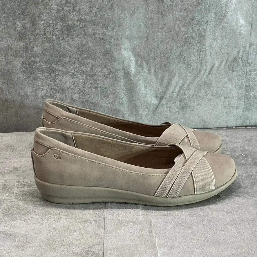 EASY SPIRIT Women's Taupe Acasia Round-Toe Slip-On Ballet Flats SZ 5.5