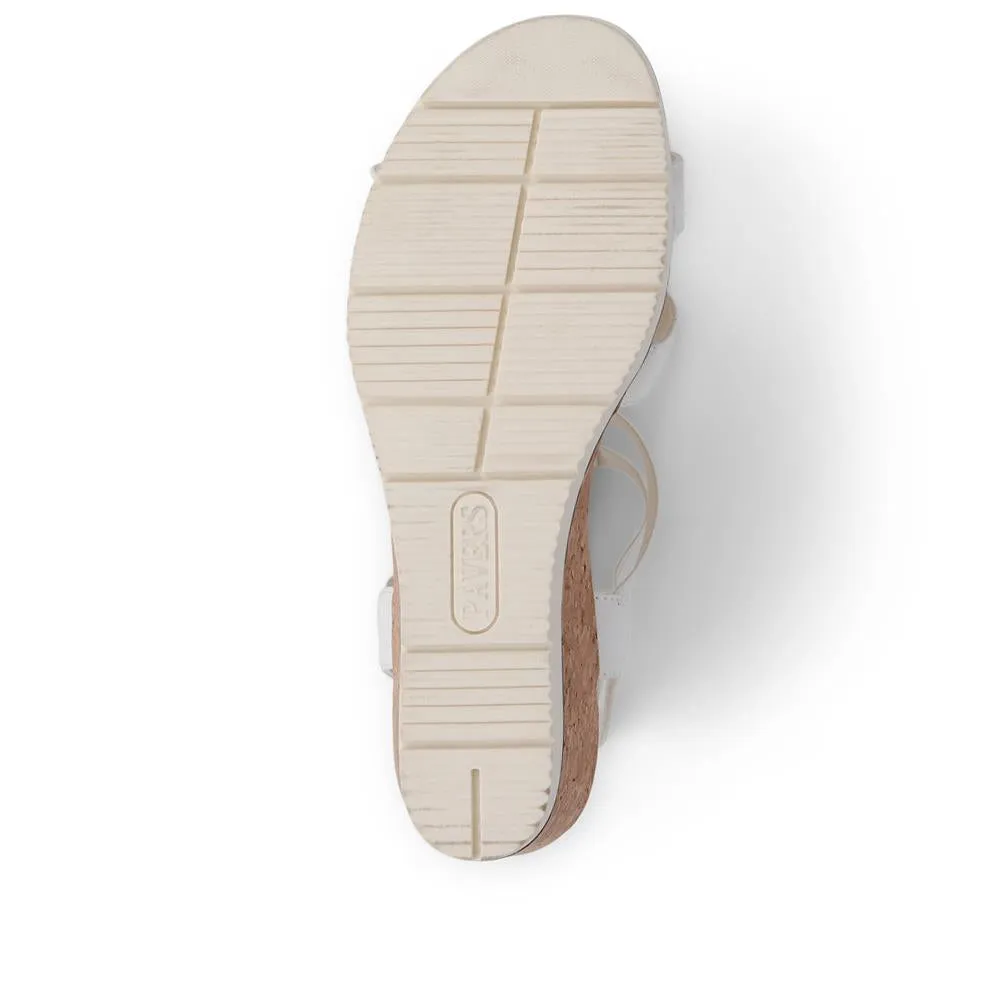Embellished Gladiator Wedge Sandals - WBINS39029 / 325 230