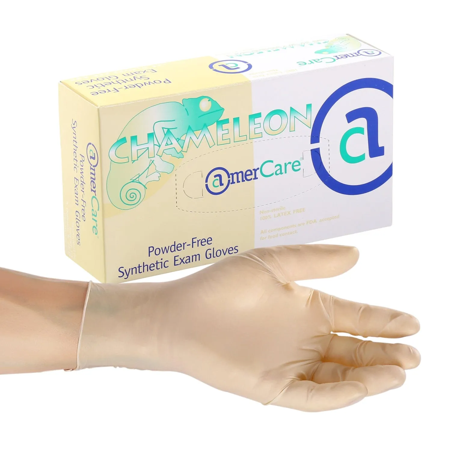 Exam Grade Powder-Free Synthetic Chameleon Gloves (S-XL), Case of 1,000