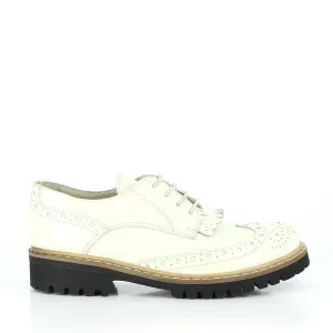 Felmini 8964 White Lace-Up Shoes