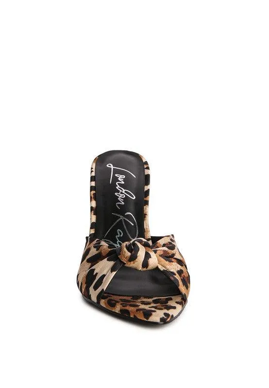 First Crush Satin Knot High Heeled Sandals