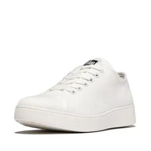 FitFlop Rally Canvas Sneaker Shoes - Urban White