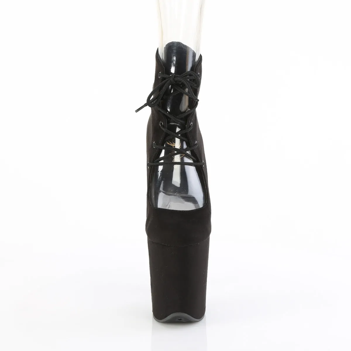 FLAMINGO-800-22 Pleaser 8 Inch High heel Black Stripper Shoes