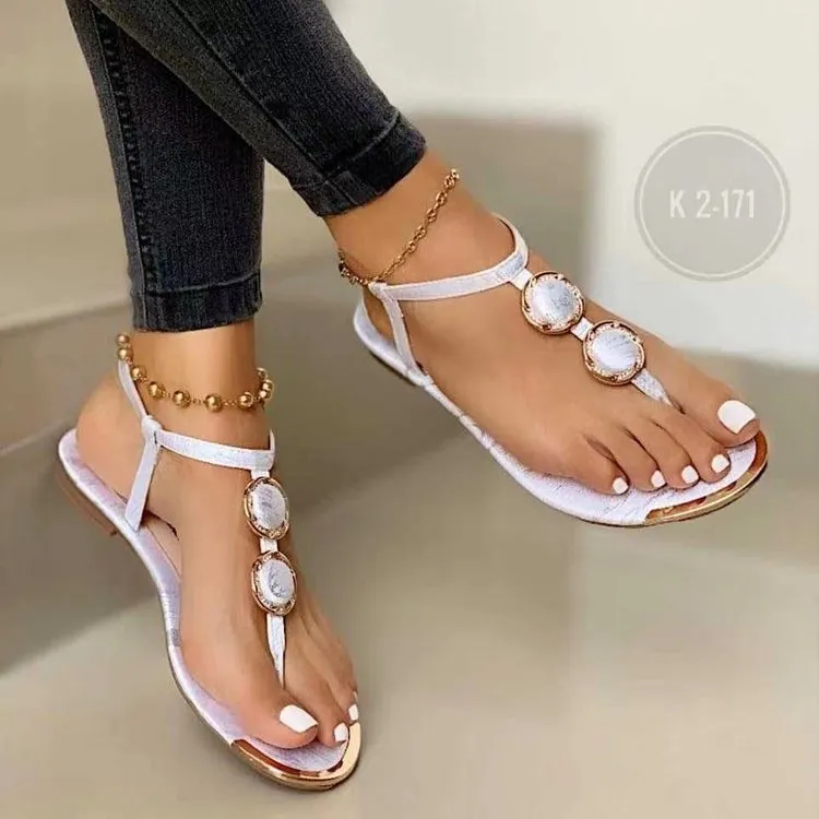 Flip Flops Clip Toe Flat Sandals Summer