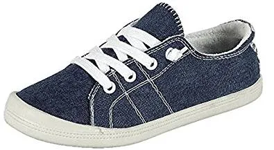 Forever Link Women's Classic Slip-On Comfort-01 BLUE Fashion Sneaker-7