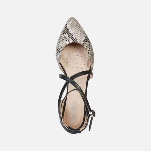 GEOX Women D Charyssa B - Black/Beige