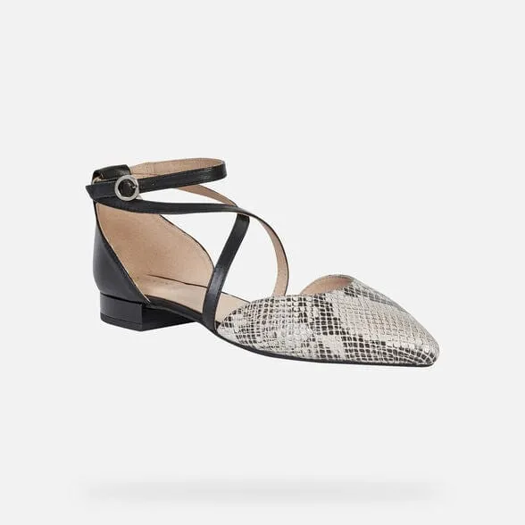 GEOX Women D Charyssa B - Black/Beige