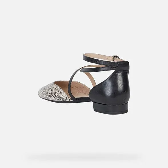GEOX Women D Charyssa B - Black/Beige