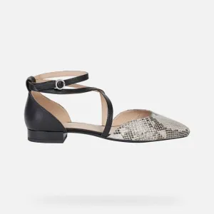GEOX Women D Charyssa B - Black/Beige