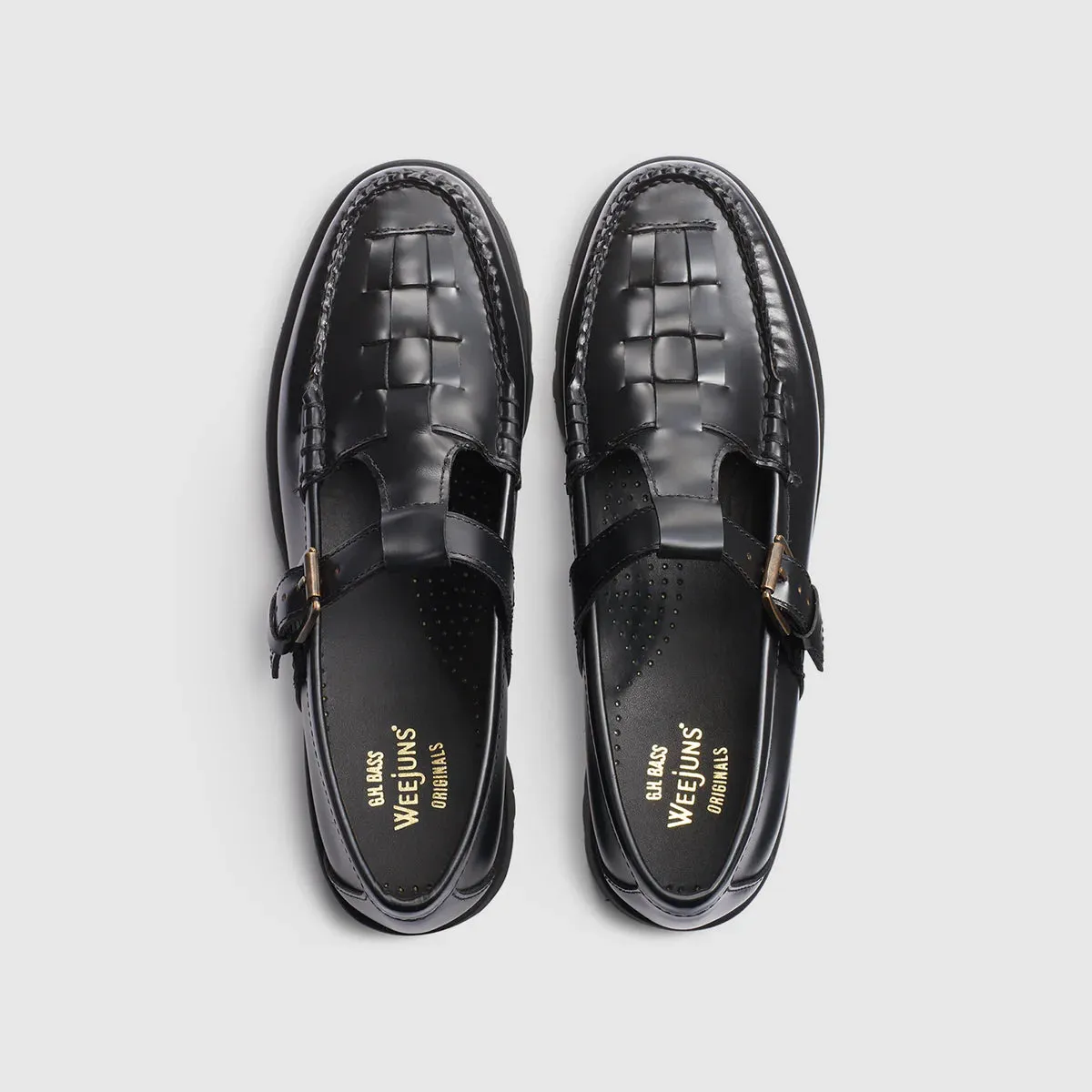 G.H. BASS MJ FISHERMAN SUPER LUG BLACK